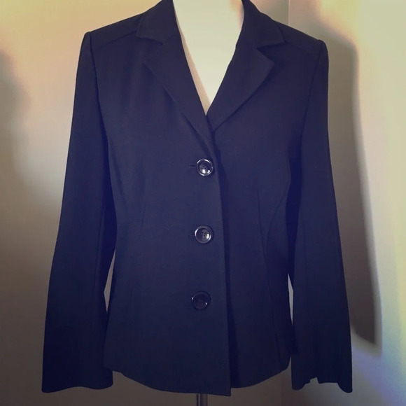 Talbots Jackets & Blazers - TALBOTS Black Knit Blazer, EEUC